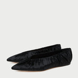 Loeffler Randall - Lane Black Satin Ballet Flat
