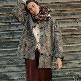 DÔEN - LANGSTON JACKET -- LASCELLE HOUNDSTOOTH CHECK