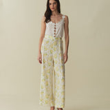 DÔEN - LANI PANT -- SALT MAY BELL FLORAL