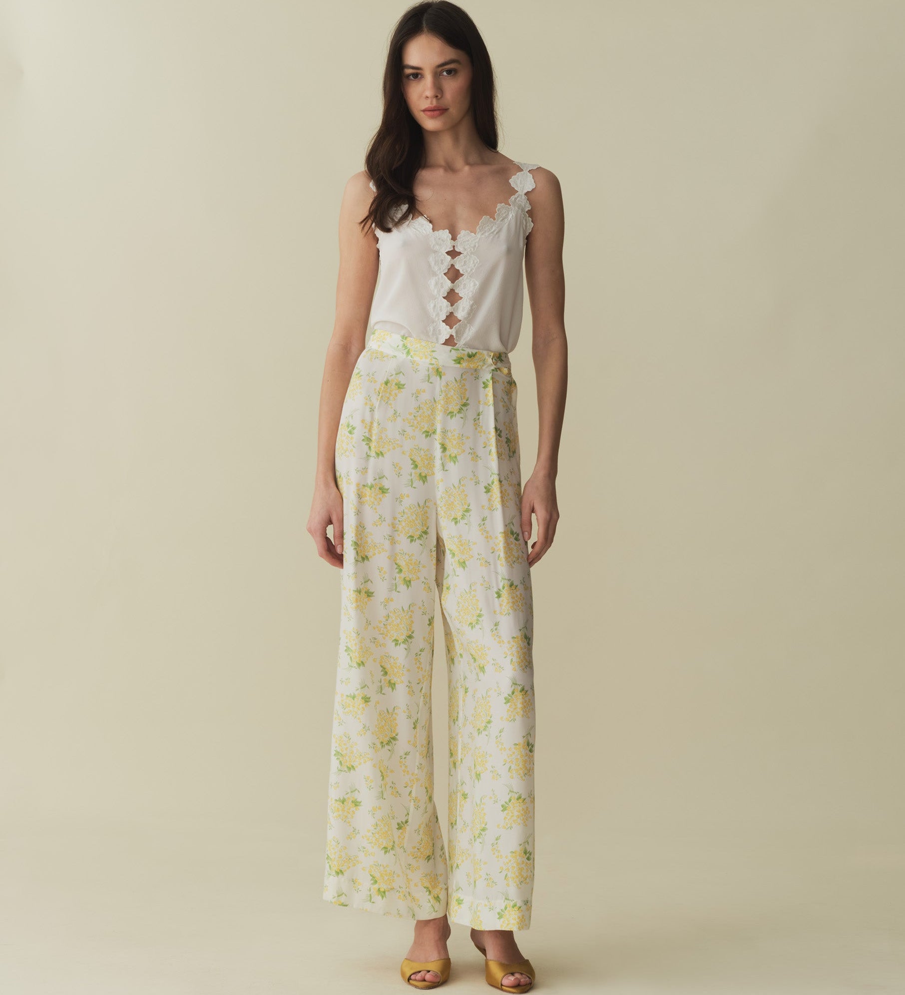 DÔEN - LANI PANT -- SALT MAY BELL FLORAL