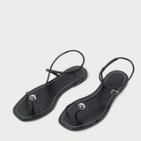 Loeffler Randall - Lara Black Leather Sandal