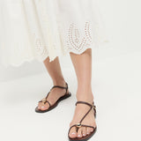 Loeffler Randall - Lara Espresso Leather Sandal