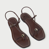 Loeffler Randall - Lara Espresso Leather Sandal