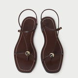 Loeffler Randall - Lara Espresso Leather Sandal