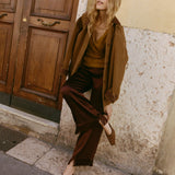 DÔEN - LAVON PANT -- CAFE BRUN