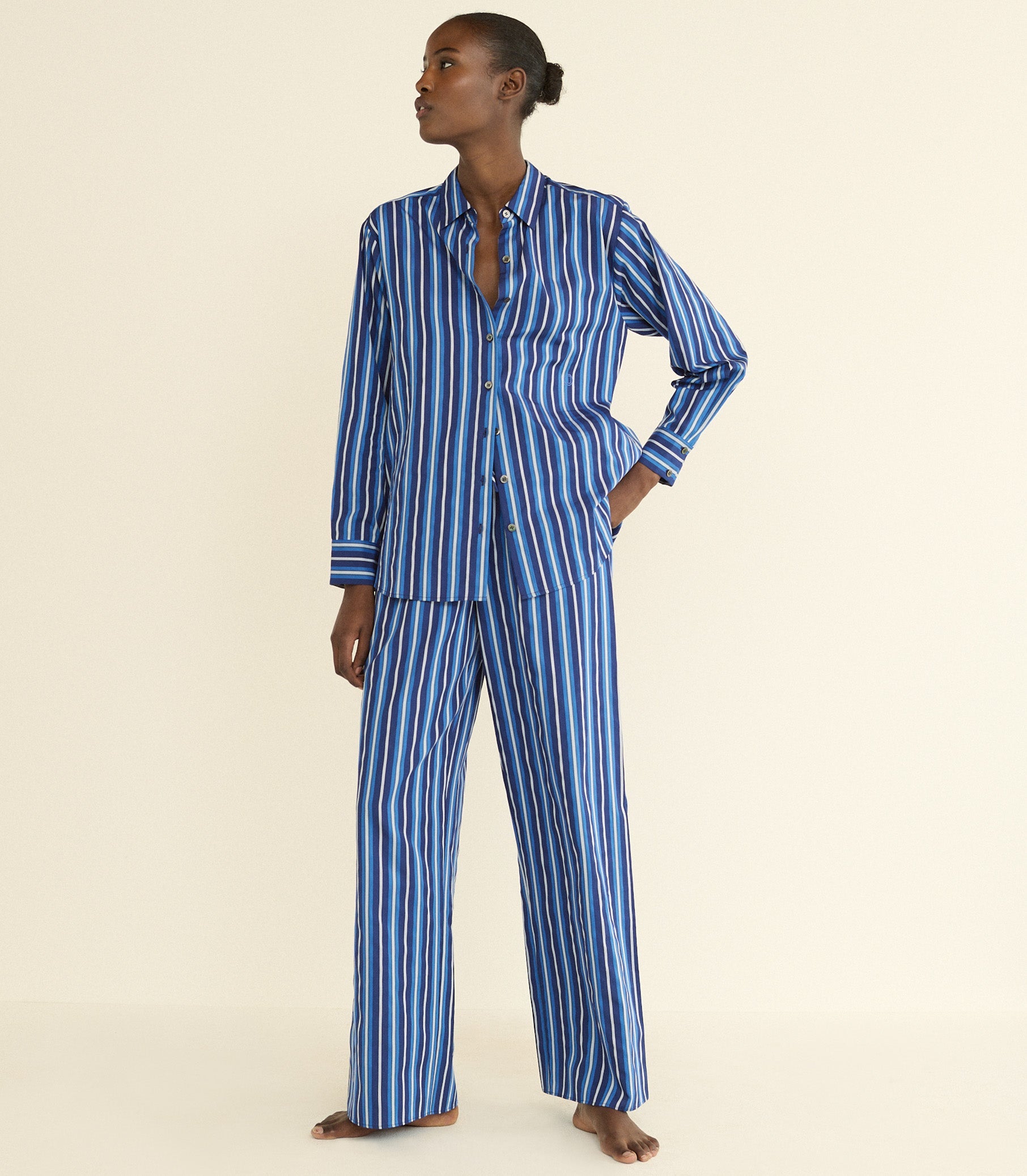 DOEN - LAVONA DRAWSTRING PANT - - MARCEAU STRIPE