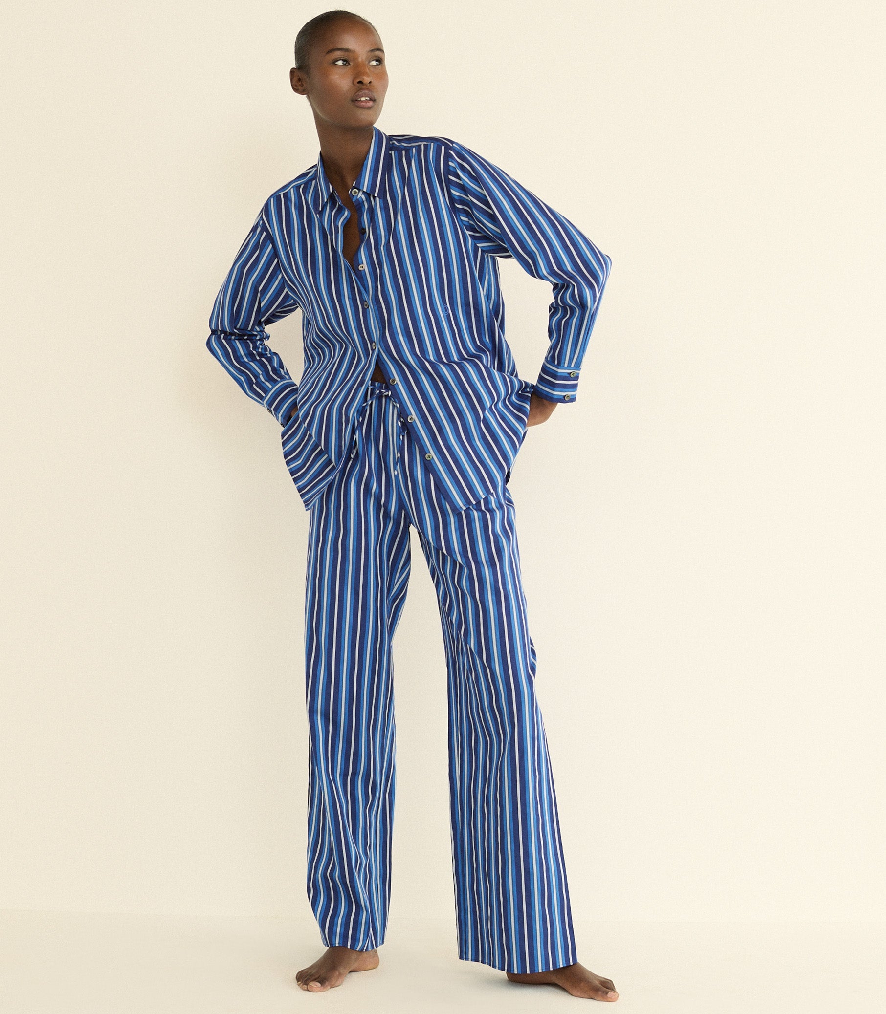 DOEN - LAVONA DRAWSTRING PANT - - MARCEAU STRIPE