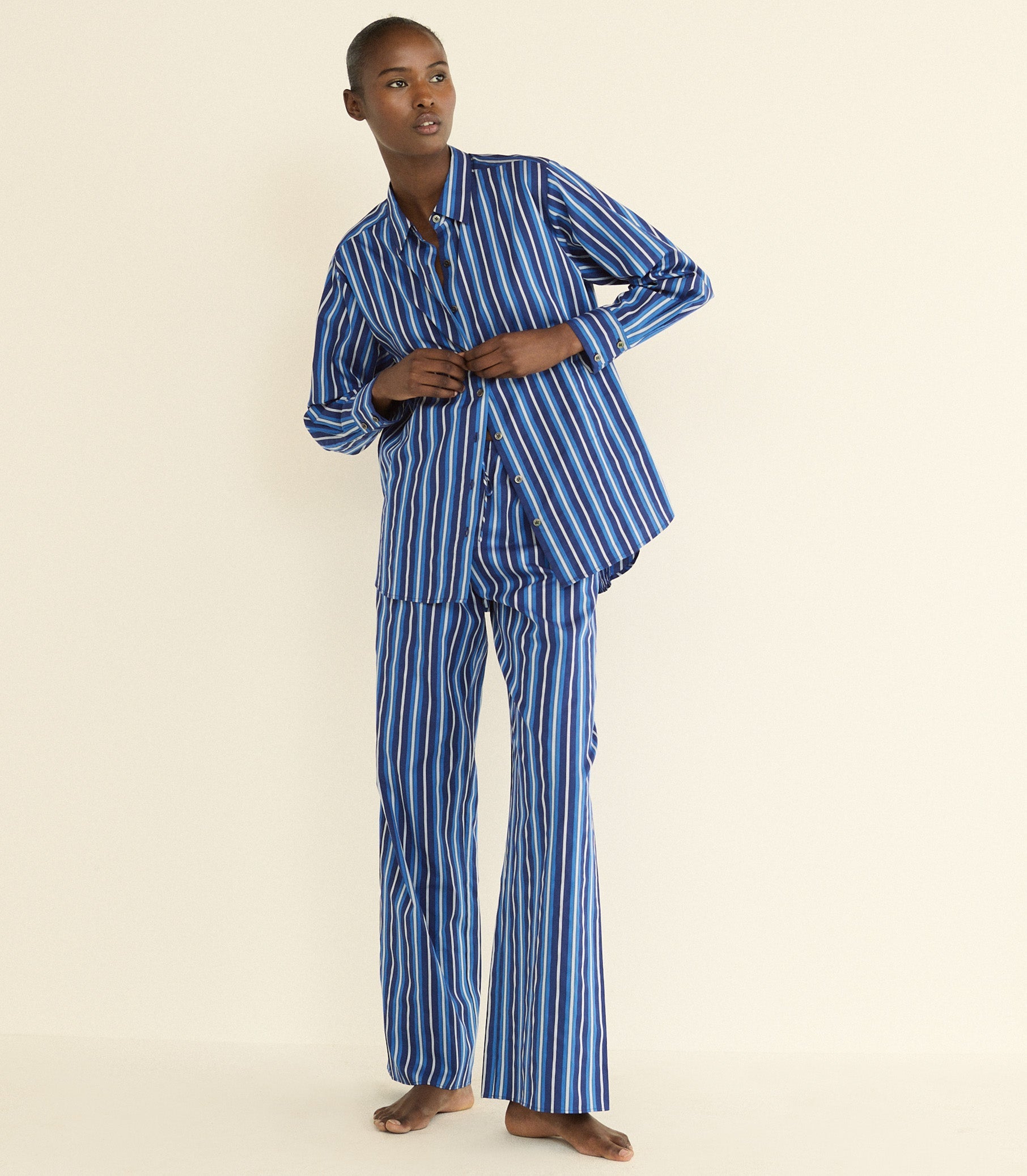 DOEN - LAVONA DRAWSTRING PANT - - MARCEAU STRIPE