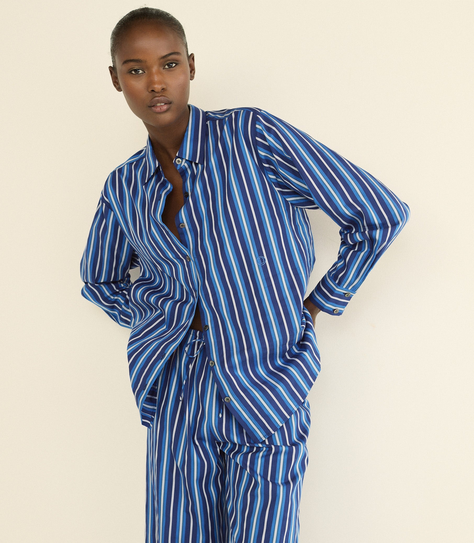 DOEN - LAVONA DRAWSTRING PANT - - MARCEAU STRIPE