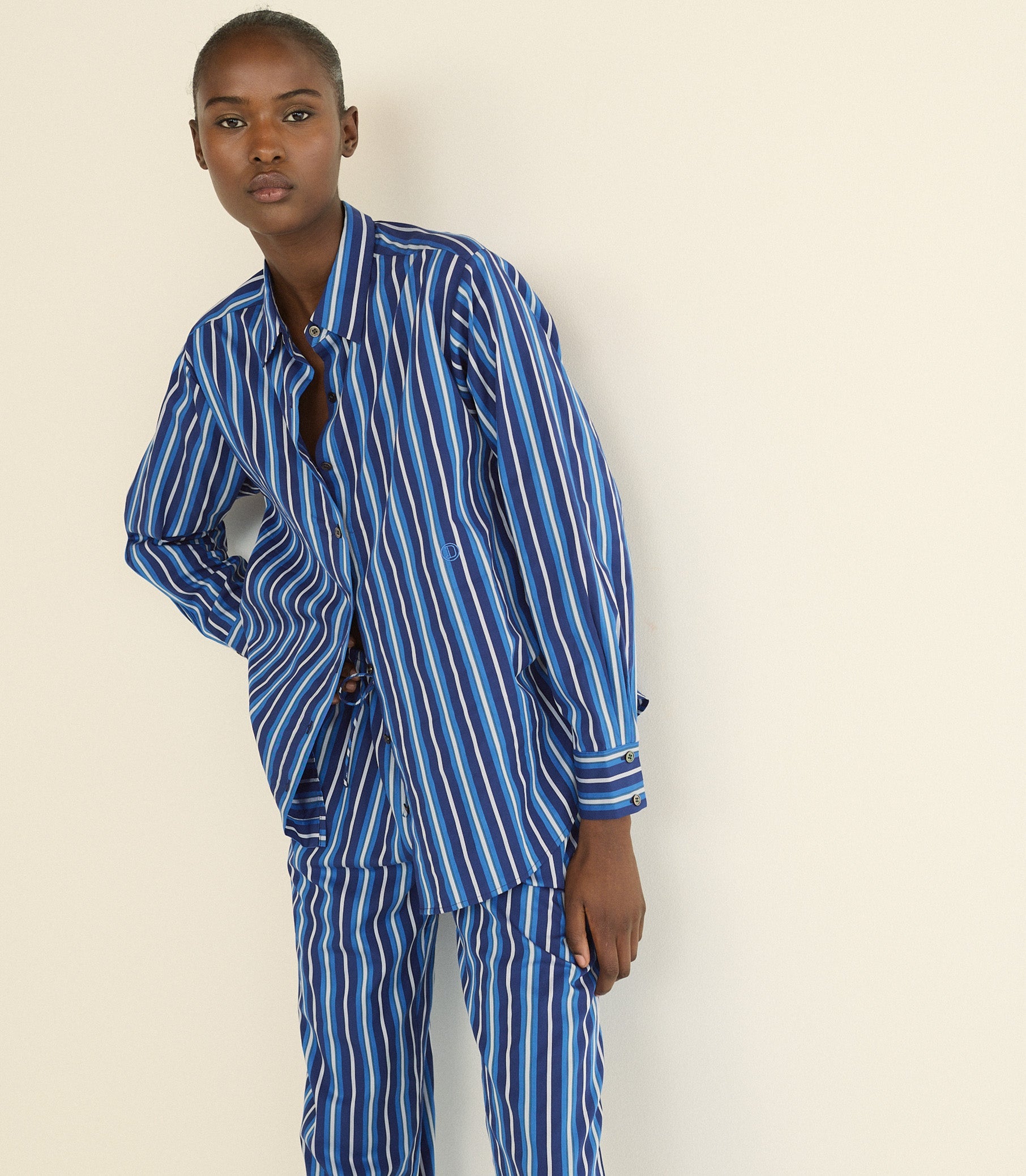 DOEN - LAVONA DRAWSTRING PANT - - MARCEAU STRIPE