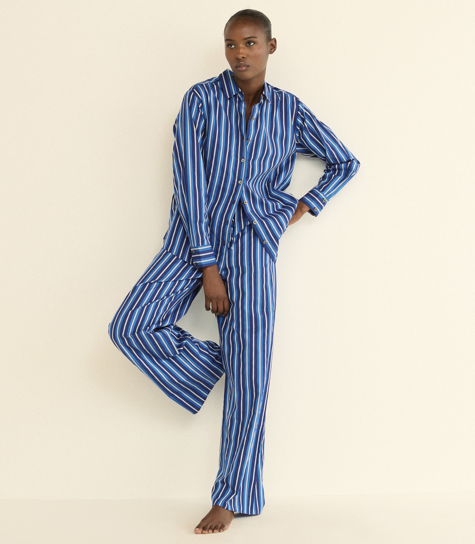 DOEN - LAVONA DRAWSTRING PANT - - MARCEAU STRIPE