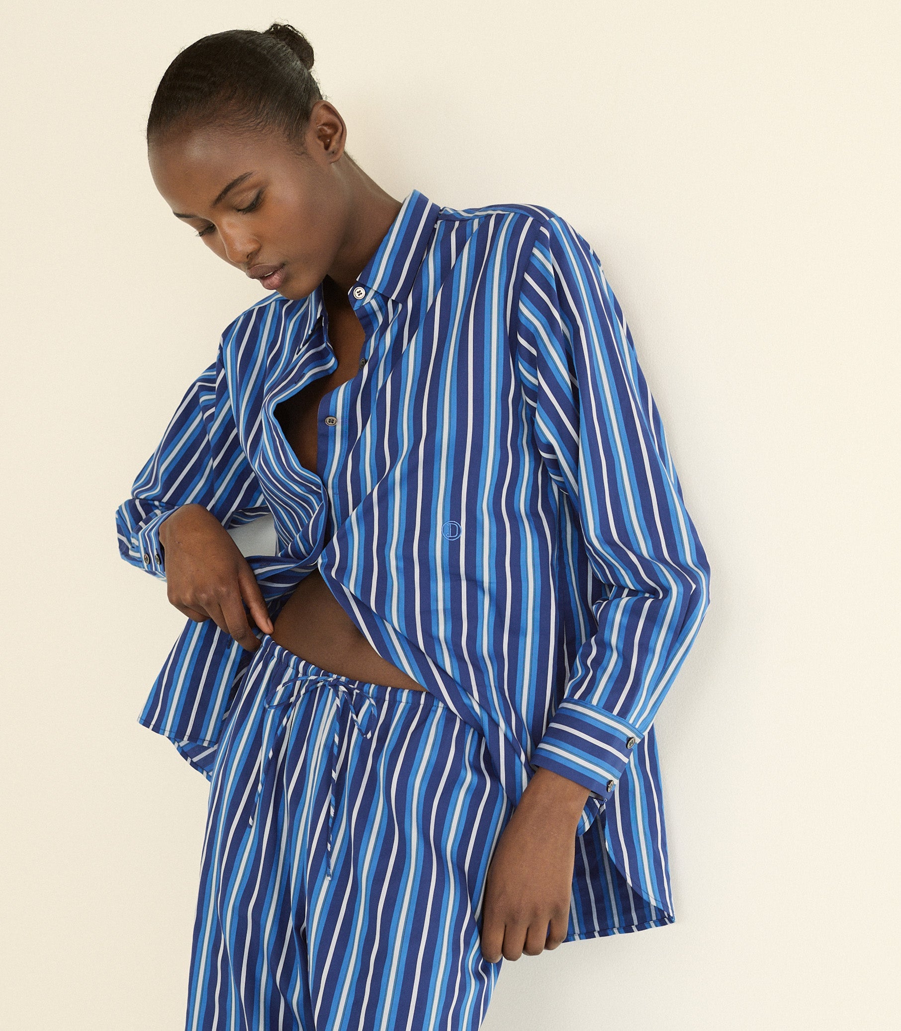 DOEN - LAVONA DRAWSTRING PANT - - MARCEAU STRIPE