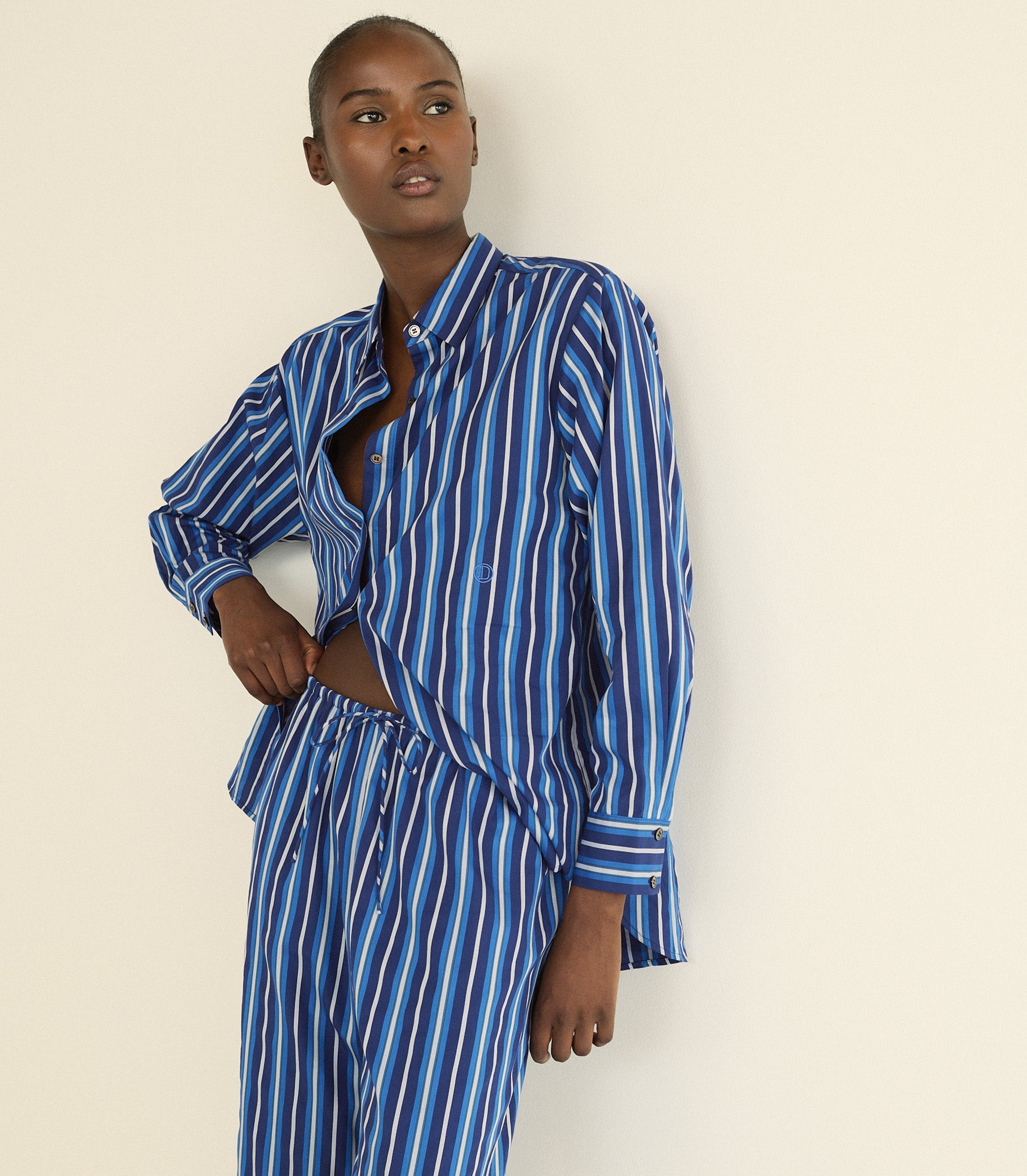 DOEN - LAVONA DRAWSTRING PANT - - MARCEAU STRIPE