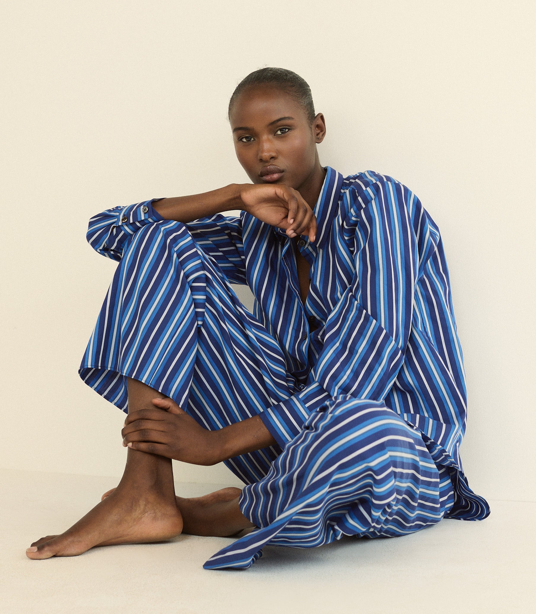 DOEN - LAVONA DRAWSTRING PANT - - MARCEAU STRIPE