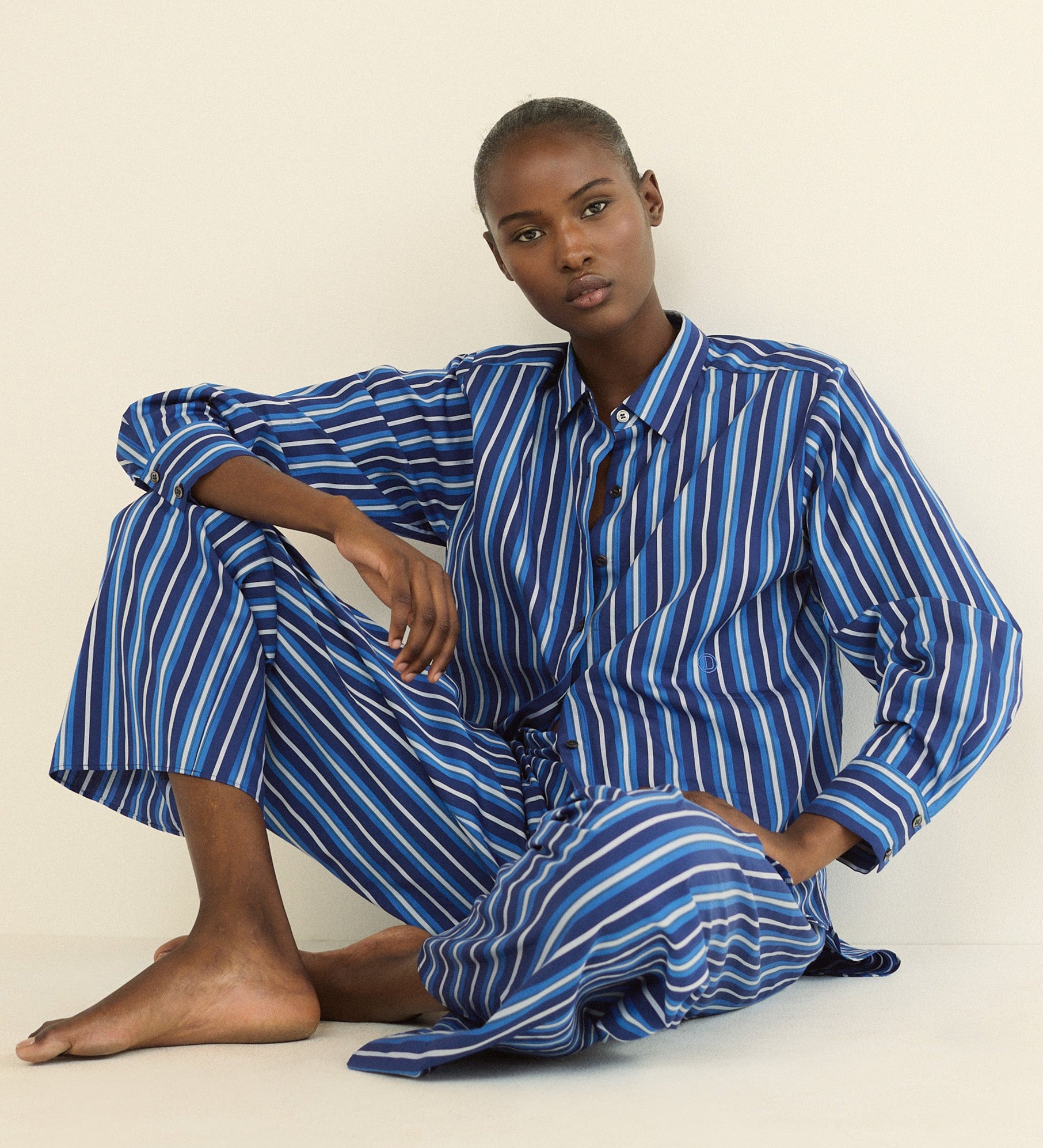 DOEN - LAVONA DRAWSTRING PANT - - MARCEAU STRIPE