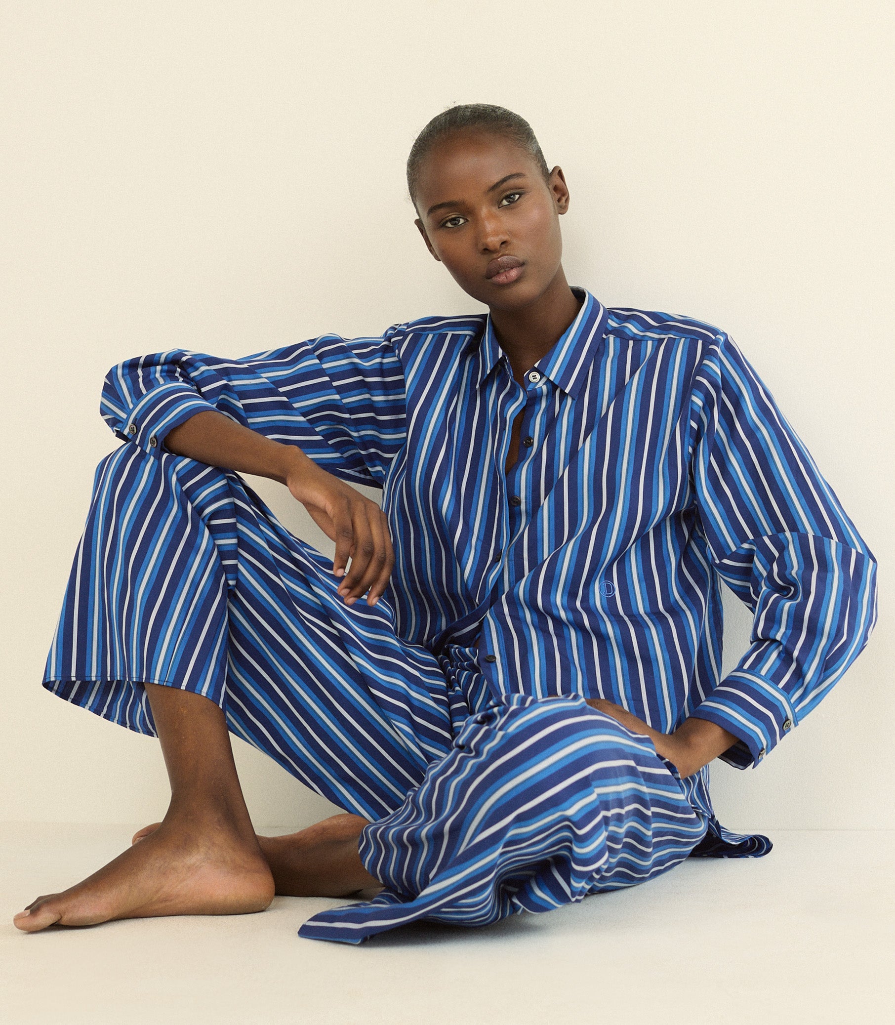 DOEN - LAVONA DRAWSTRING PANT - - MARCEAU STRIPE