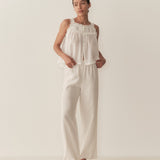 DÔEN - LAVON LINEN PANT -- SALT