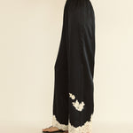 DOEN - LAVON PANT - - BLACK WITH CANDLELIGHT LACE