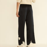 DOEN - LAVON PANT - - BLACK WITH CANDLELIGHT LACE
