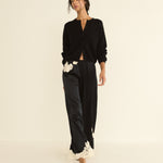 DOEN - LAVON PANT - - BLACK WITH CANDLELIGHT LACE