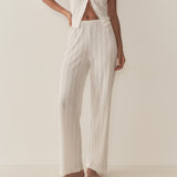 DÔEN - LAVON POINTELLE PANT -- SALT