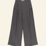 DÔEN - LAWRENCE PANT -- BLACK HERRINGBONE