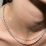 Dorsey - FLOATING ETERNITY NECKLACE IN 3.5MM MOISSANITE, STERLING SILVER