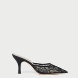 Loeffler Randall - Layla Black Lace Mesh Mule