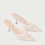 Loeffler Randall - Layla White Lace Mule