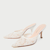 Loeffler Randall - Layla White Lace Mule