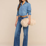 L'AGENCE - Adelina Faux Fur Clutch