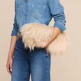 L'AGENCE - Adelina Faux Fur Clutch