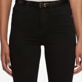 FRAME - Le Crop Mini Boot -- Noir Raw After