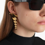 Khaite - Leaf Cascading Earrings in Gold