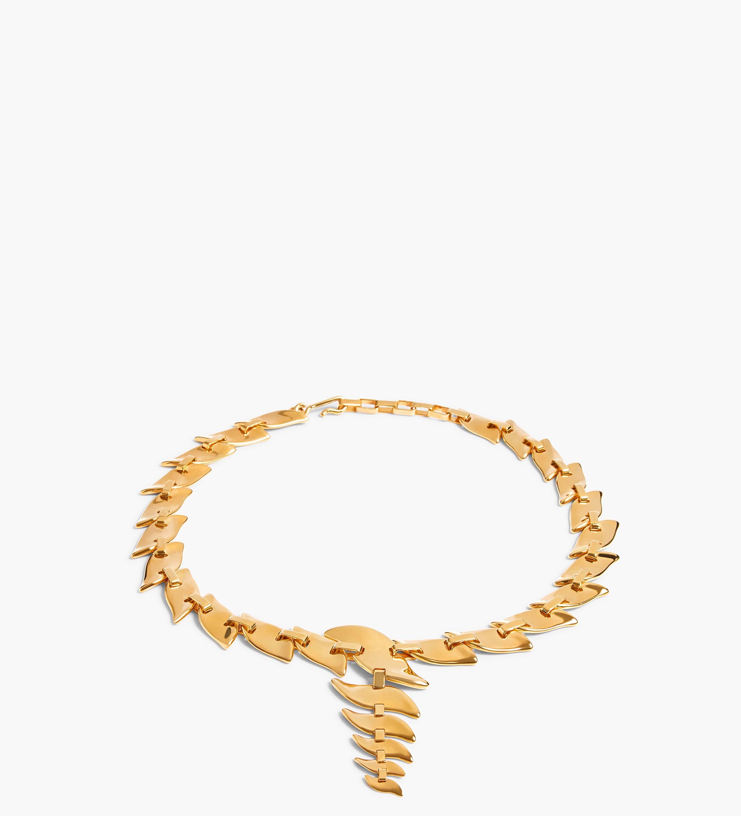 Khaite - Leaf Chain Necklace in Gold
