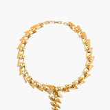 Khaite - Leaf Chain Necklace in Gold