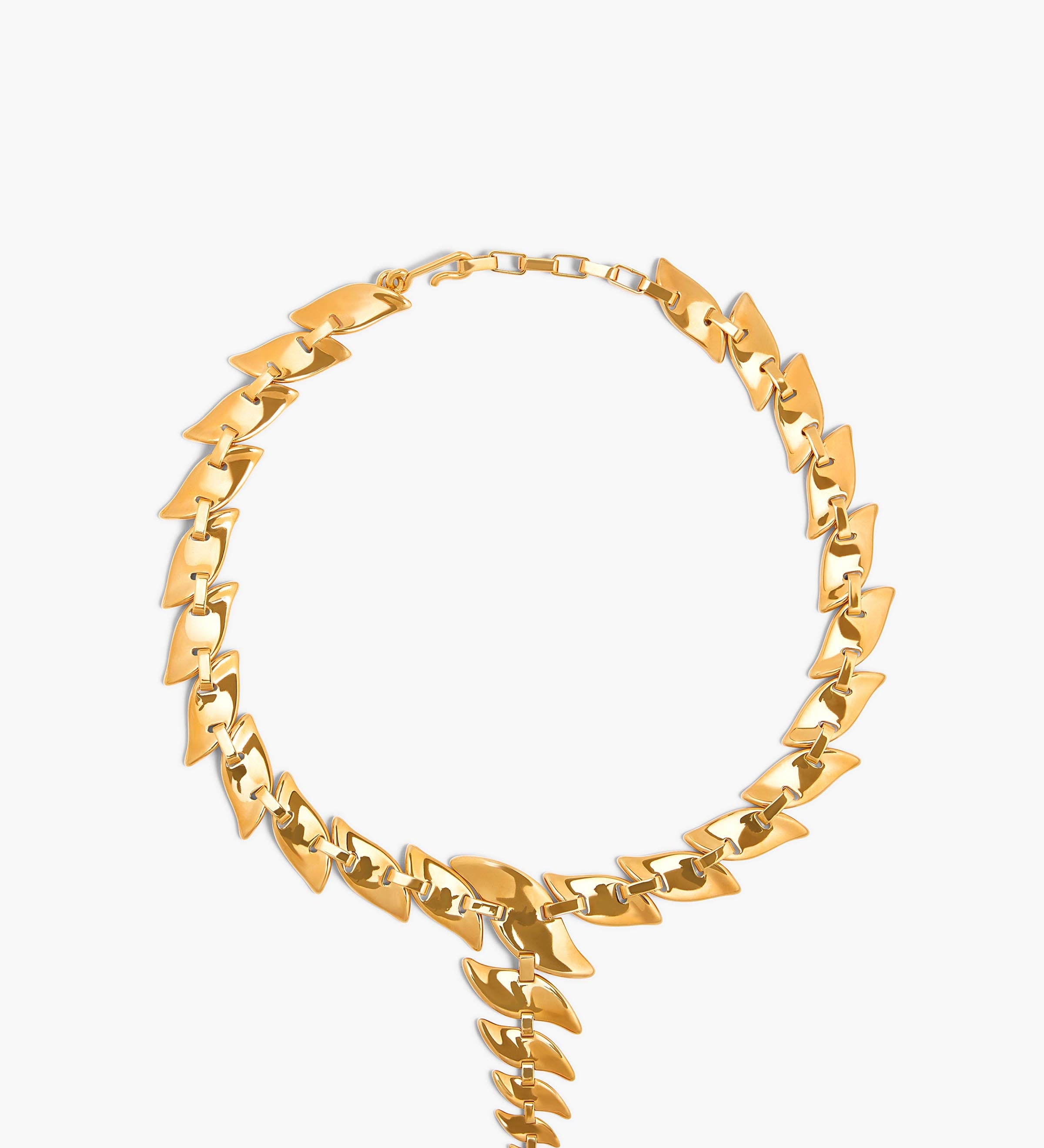 Khaite - Leaf Chain Necklace in Gold