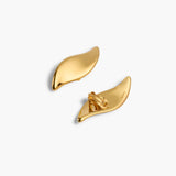 Khaite - Leaf Earrings in Gold