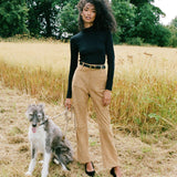 DÔEN - LEAH SUEDE PANT -- STAG