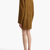 Khaite - Lee Dress in Toffee Suede