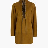 Khaite - Lee Dress in Toffee Suede
