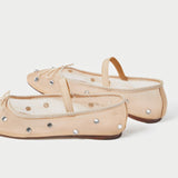 Loeffler Randall - Leonie Caramel/Crystal Ballet Flat