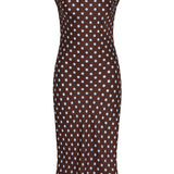 Posse - LEO DRESS - CHOCOLATE POLKA DOT