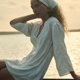 DÔEN - LEONA DRESS -- SALT MARGUERITE JOLIE