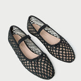 Loeffler Randall - Leonie Black Crochet Ballet Flat