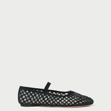 Loeffler Randall - Leonie Black Crochet Ballet Flat