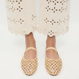 Loeffler Randall - Leonie Natural Crochet Ballet Flat