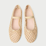 Loeffler Randall - Leonie Natural Crochet Ballet Flat