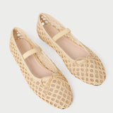 Loeffler Randall - Leonie Natural Crochet Ballet Flat