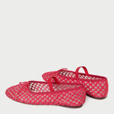 Loeffler Randall - Leonie Red Crochet Ballet Flat